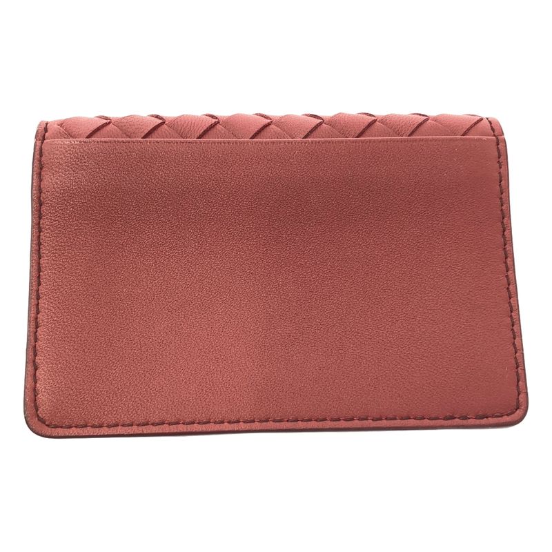 Bottega Veneta | Leather Intrecciato Coin Card Case | Red | Ladies