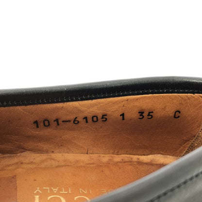 Gucci | 101 6105 Horsebit Leather Loafers | 35 | Black | Ladies