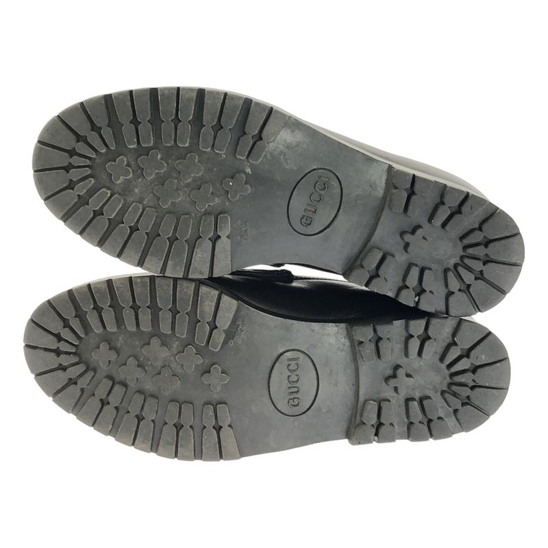 Gucci | 101 6105 Horsebit Leather Loafers | 35 | Black | Ladies