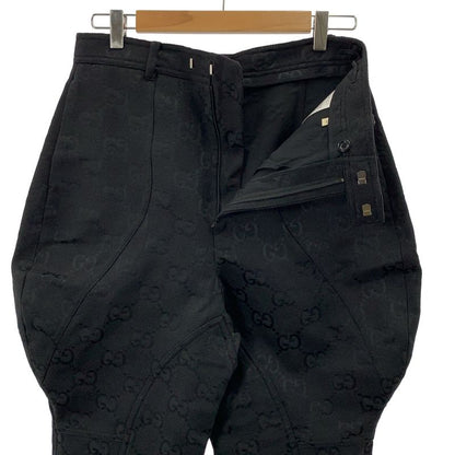 Gucci | 2022ss | Monogram Pants Jacquard GG Logo Hem Zip Adjuster Pants | 44