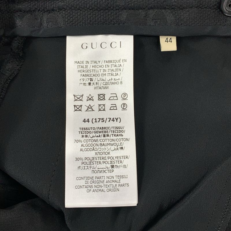 Gucci | 2022ss | Monogram Pants Jacquard GG Logo Hem Zip Adjuster Pants | 44