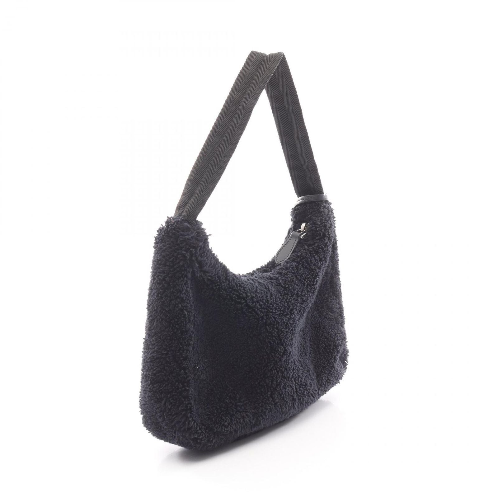 Prada Handbag Re-Edition 2000 Spugna Mini Bag 1ne515 Black/white Other Terry