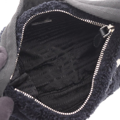 Prada Handbag Re-Edition 2000 Spugna Mini Bag 1ne515 Black/white Other Terry