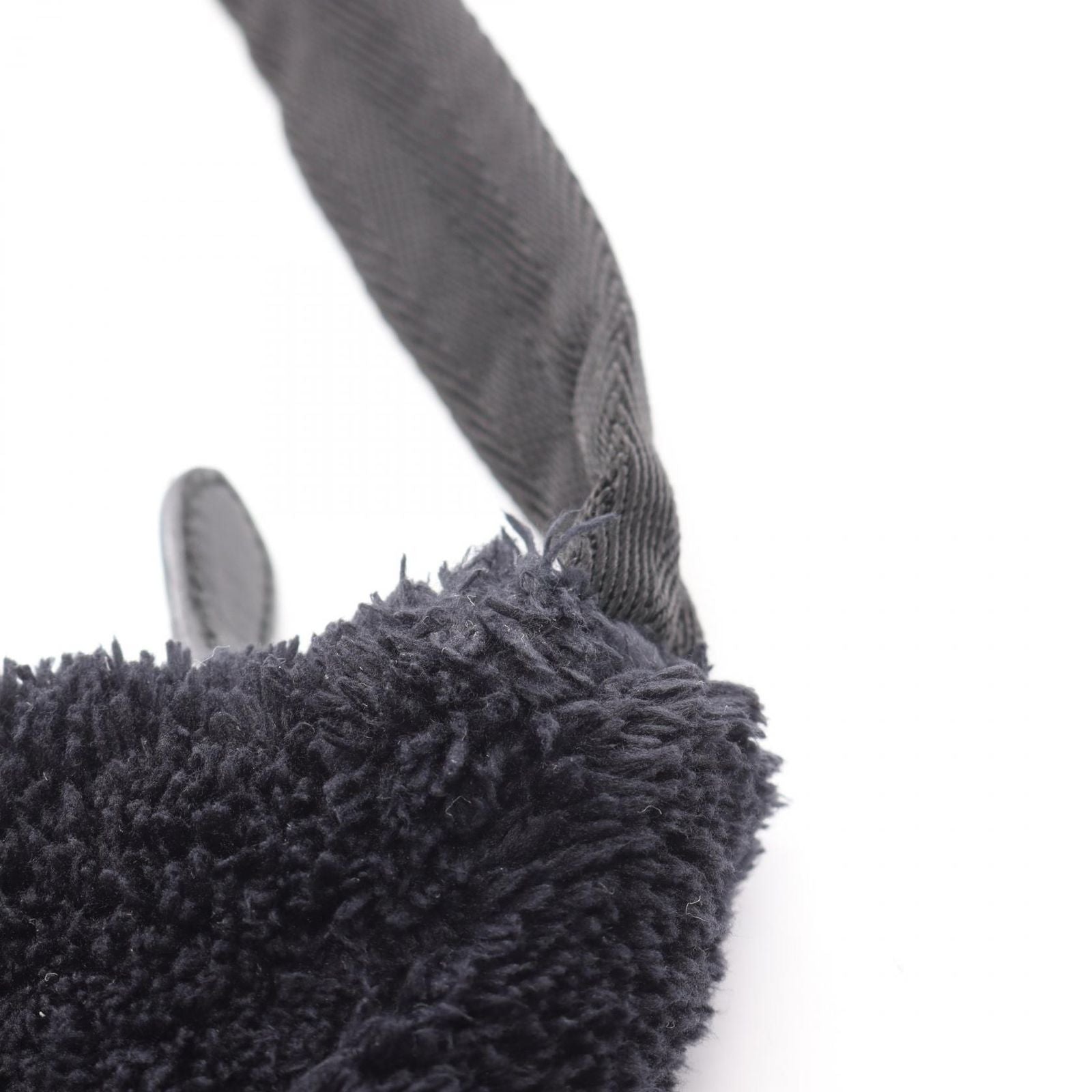 Prada Handbag Re-Edition 2000 Spugna Mini Bag 1ne515 Black/white Other Terry