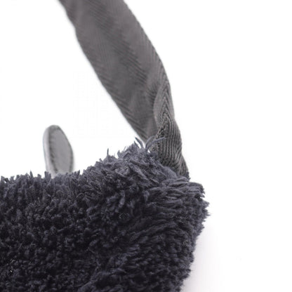 Prada Handbag Re-Edition 2000 Spugna Mini Bag 1ne515 Black/white Other Terry