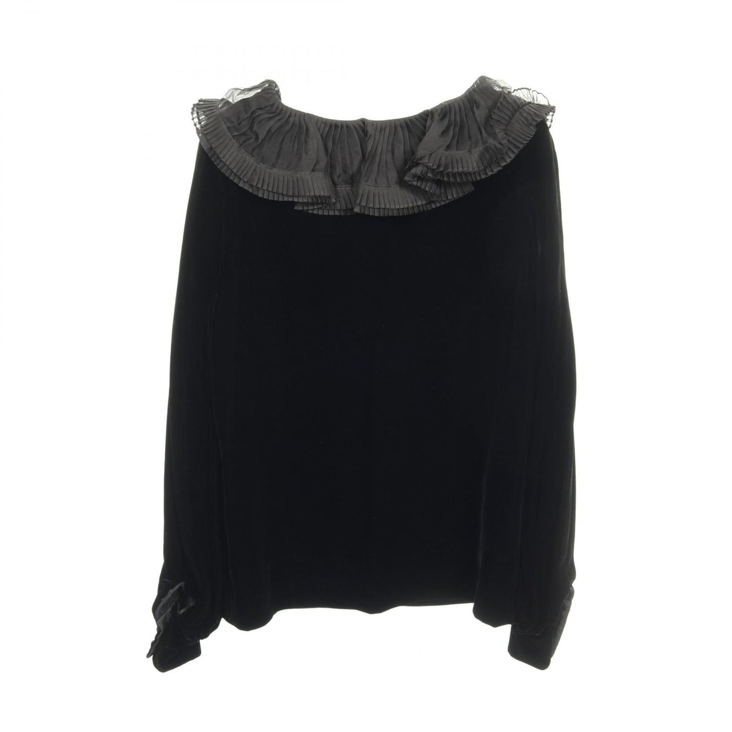 Saint Laurent Paris Saint Laurent Paris Blouse Black Rayon Silk Velor Blouse