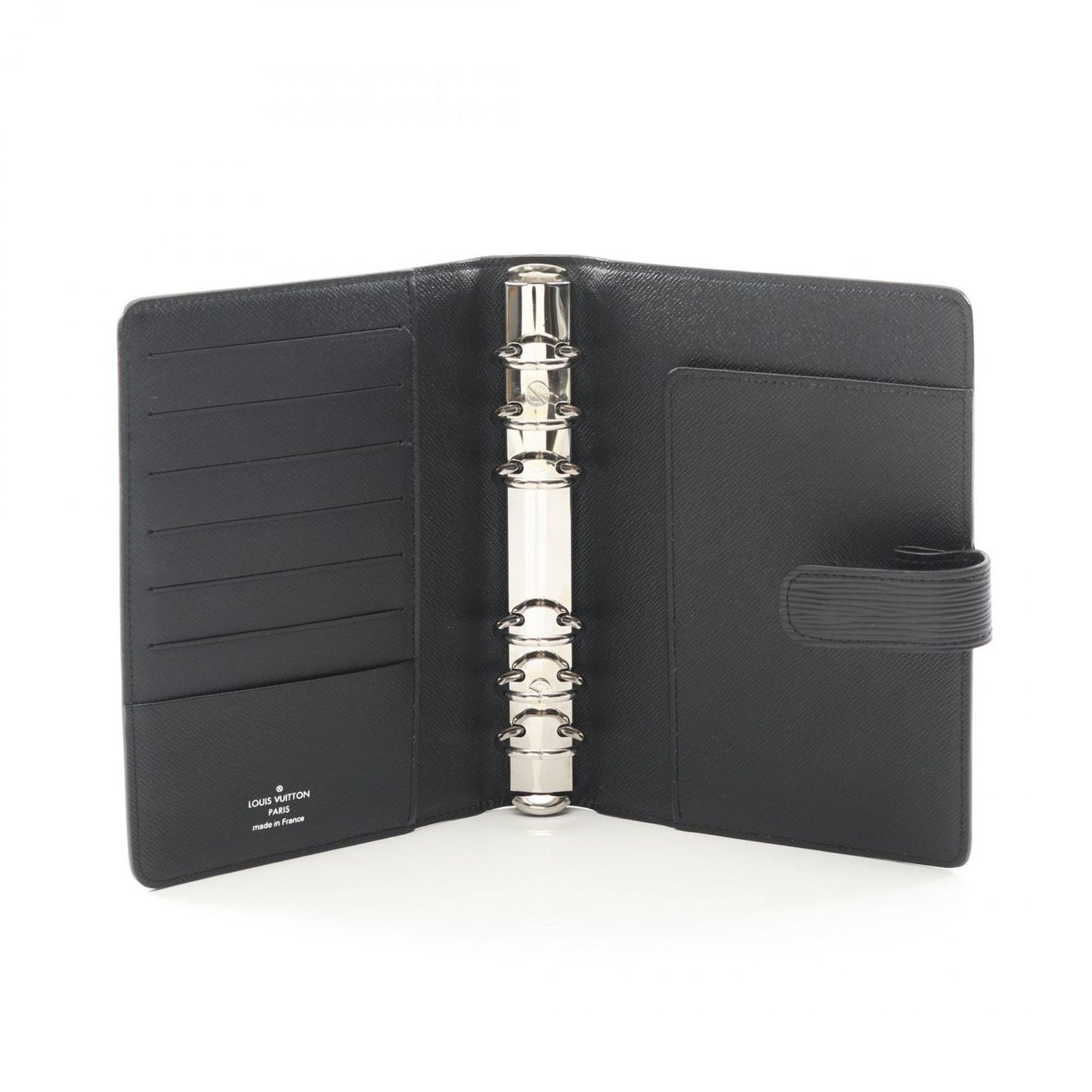 Louis Vuitton Notebook Cover Agenda MM Epi Noir R20202 Noir Leather Agenda MM