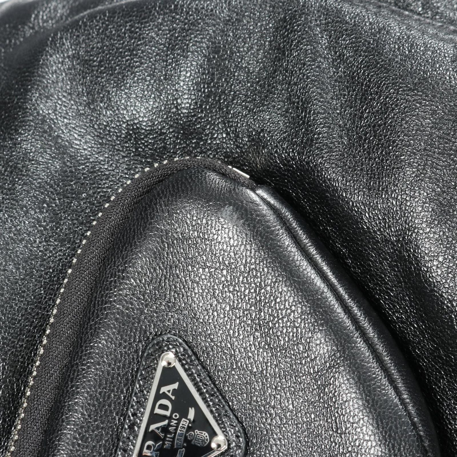 Prada Blouson Nappa Leather Upw399 Leather Jacket Men's a