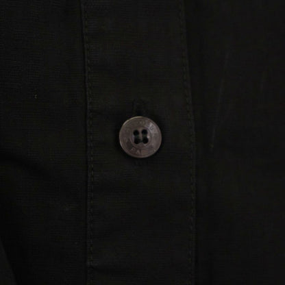 Hermes Shirt Dress Band Collar Short Sleeve Long Allover Pattern Pullover 36