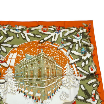 Hermes Scarf Silk Carre 90 Noel Au 24 Faubourg Christmas