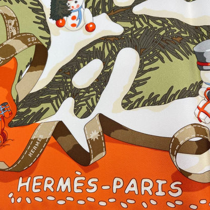 Hermes Scarf Silk Carre 90 Noel Au 24 Faubourg Christmas