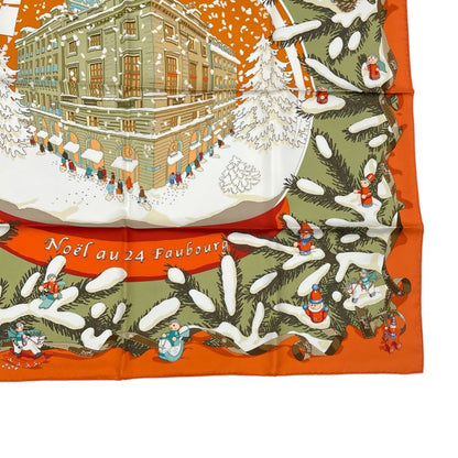Hermes Scarf Silk Carre 90 Noel Au 24 Faubourg Christmas