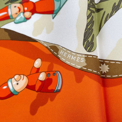 Hermes Scarf Silk Carre 90 Noel Au 24 Faubourg Christmas