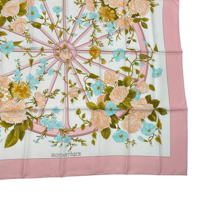 Hermes Scarf Silk Carre 90 Romantique Romantic Pink