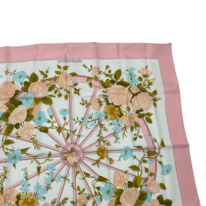 Hermes Scarf Silk Carre 90 Romantique Romantic Pink