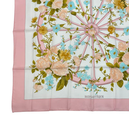 Hermes Scarf Silk Carre 90 Romantique Romantic Pink