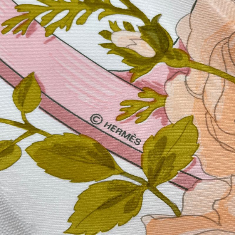 Hermes Scarf Silk Carre 90 Romantique Romantic Pink