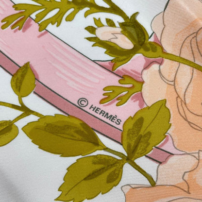 Hermes Scarf Silk Carre 90 Romantique Romantic Pink