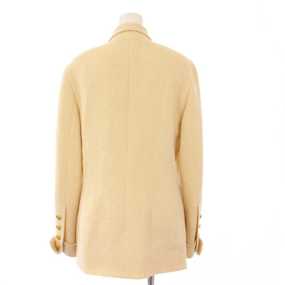 Chanel Coco Mark Shawl Collar Other Jackets Ivory Care Tag None