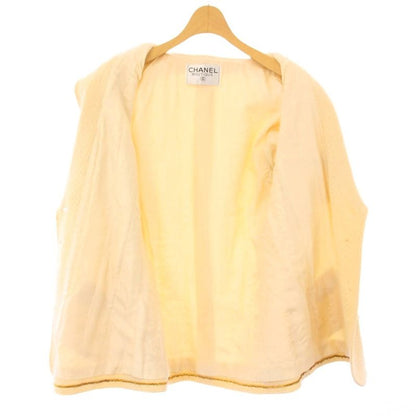 Chanel Coco Mark Shawl Collar Other Jackets Ivory Care Tag None