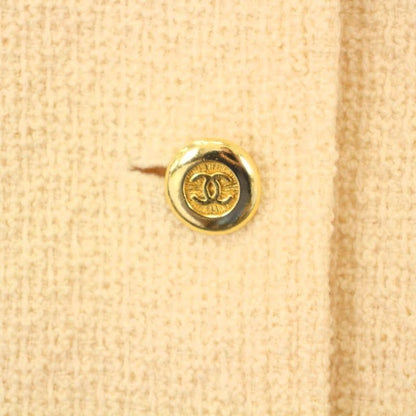 Chanel Coco Mark Shawl Collar Other Jackets Ivory Care Tag None