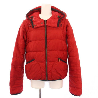 Louis Vuitton 2way Monogram Reversible Jacket Hoodie Outerwear 40 Red Rw102w