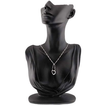 Tiffany & Co Heart Diamond Necklace 40 cm Pt