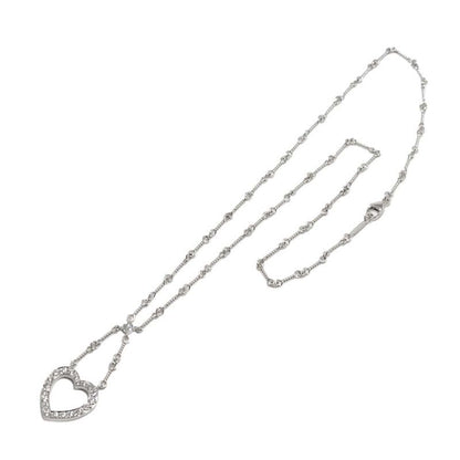 Tiffany & Co Heart Diamond Necklace 40 cm Pt