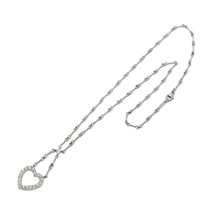Tiffany & Co Heart Diamond Necklace 40 cm Pt