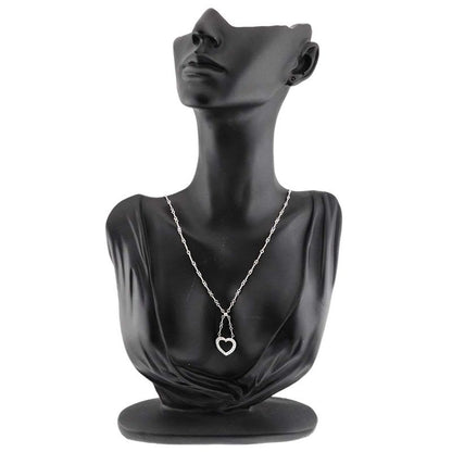 Tiffany & Co Heart Diamond Necklace 40 cm Pt