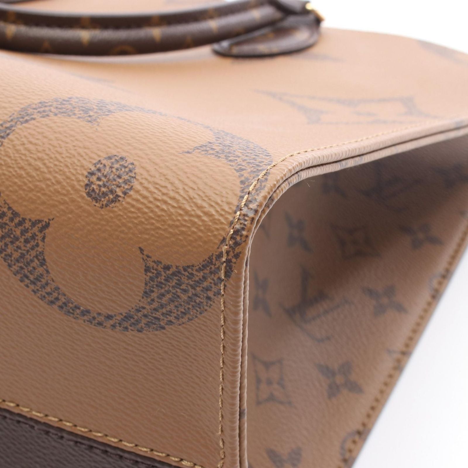 Louis Vuitton Tote Bag on the Go MM M45321 PVC Coated Canvas Leather on the Go