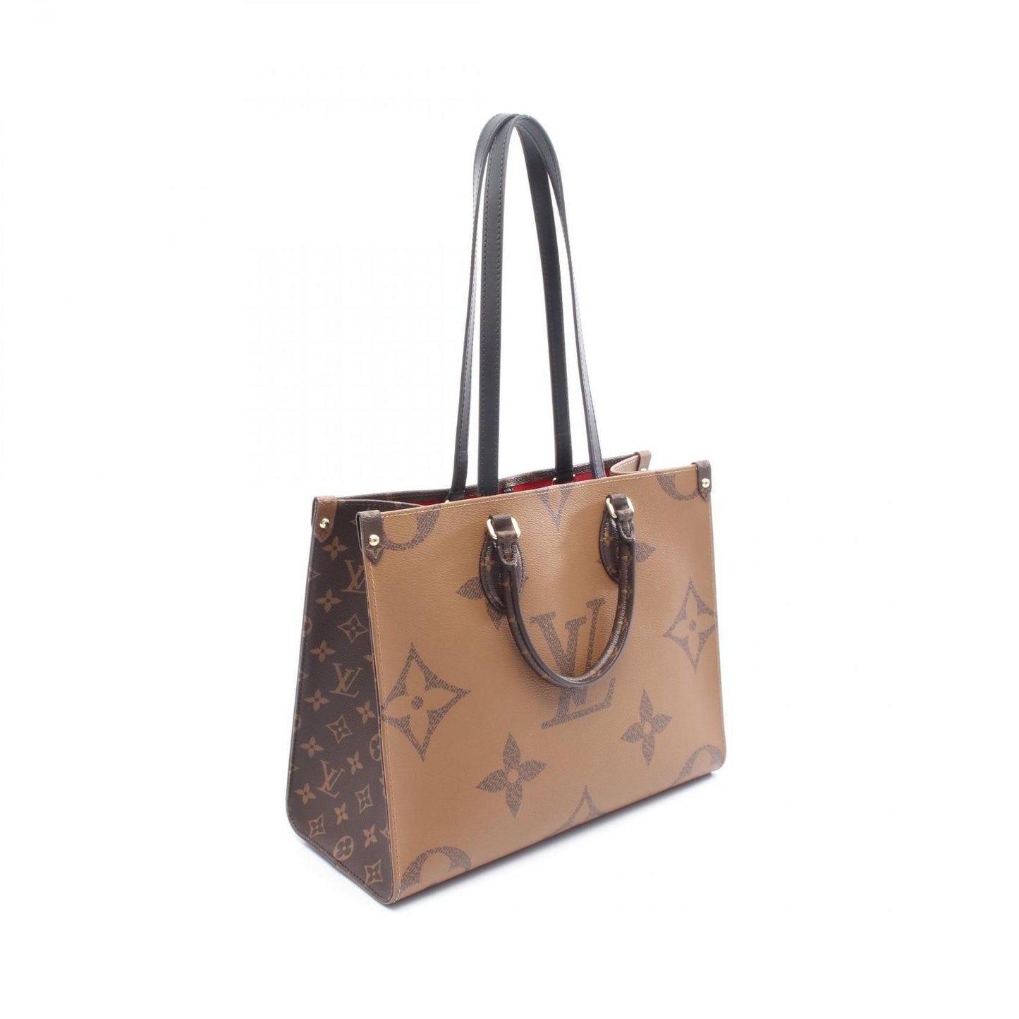 Louis Vuitton Tote Bag on the Go MM M45321 PVC Coated Canvas Leather on the Go