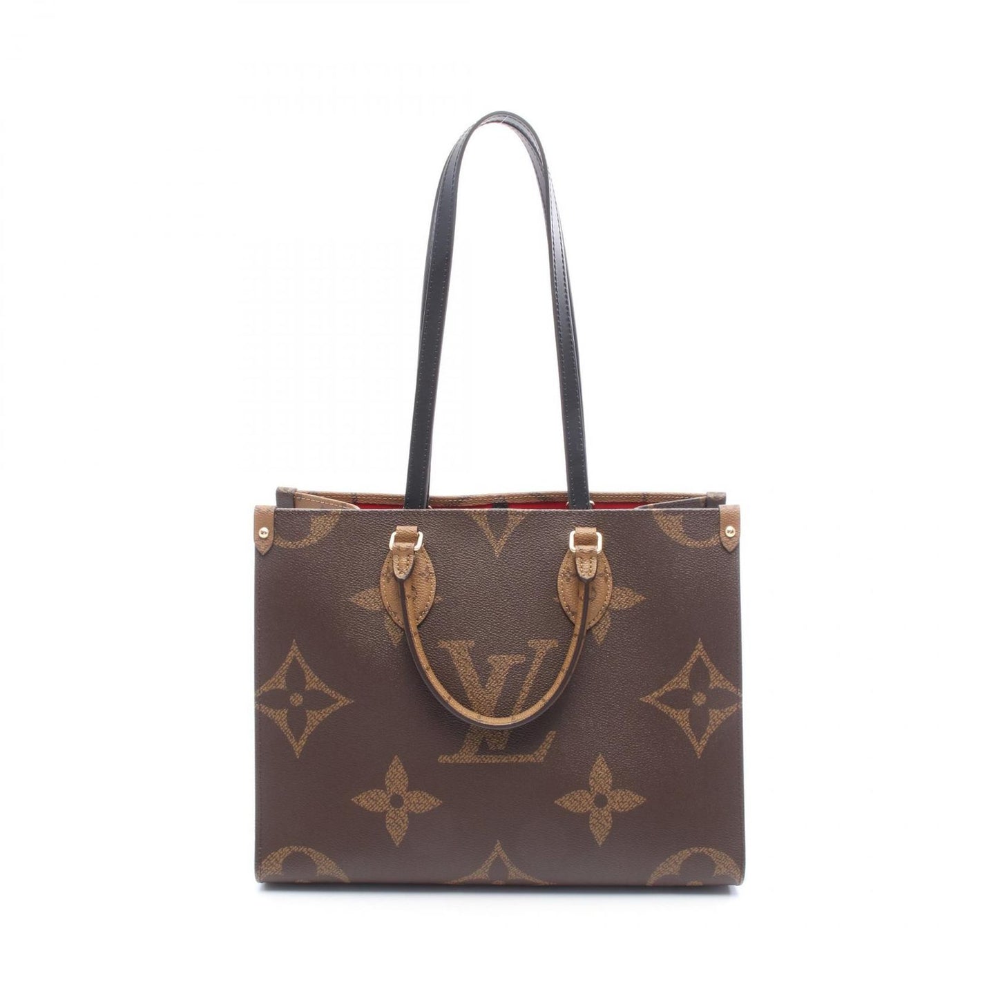 Louis Vuitton Tote Bag on the Go MM M45321 PVC Coated Canvas Leather on the Go