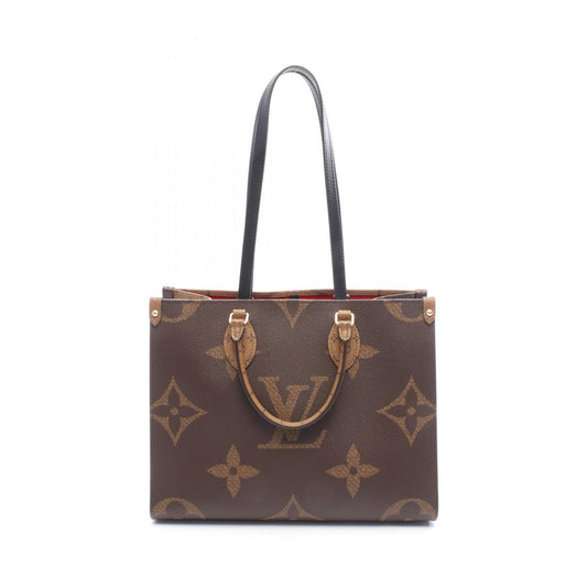 Louis Vuitton Tote Bag on the Go MM M45321 PVC Coated Canvas Leather on the Go