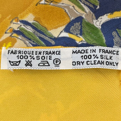 Hermes Scarf 100% Silk Carre 90 Cirque Molier Circus Yellow