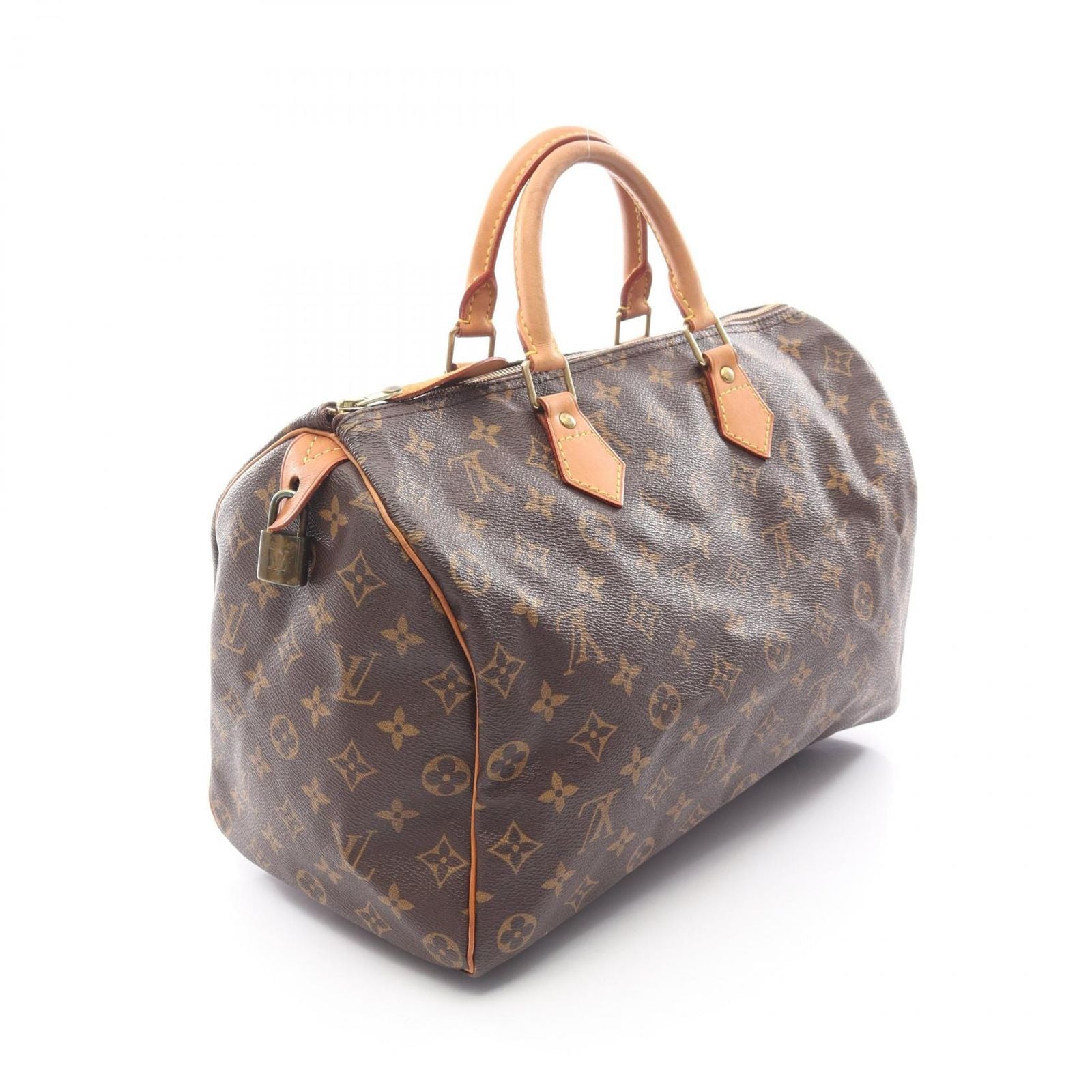 Louis Vuitton Handbag Speedy 35 M41524 PVC Coated Canvas Leather Speedy 35