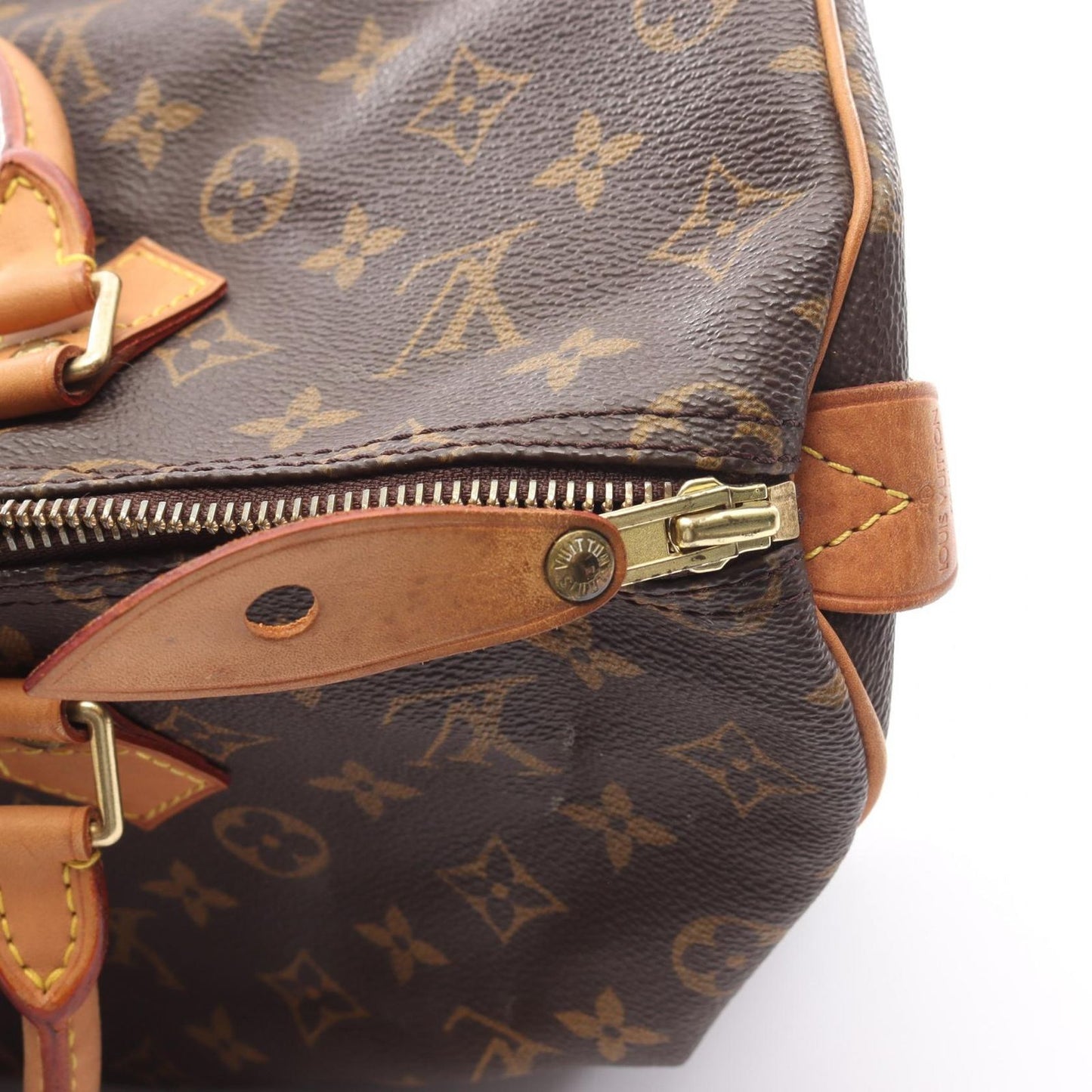 Louis Vuitton Handbag Speedy 35 M41524 PVC Coated Canvas Leather Speedy 35