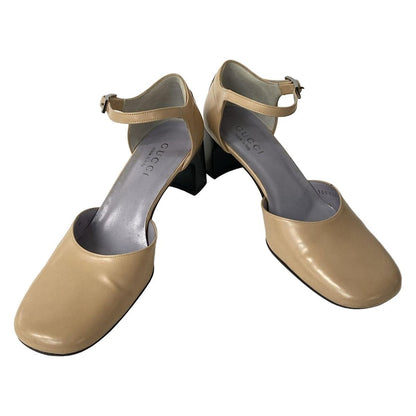 Gucci Pumps 8 B Women's Beige Leather