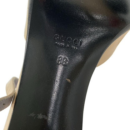 Gucci Pumps 8 B Women's Beige Leather