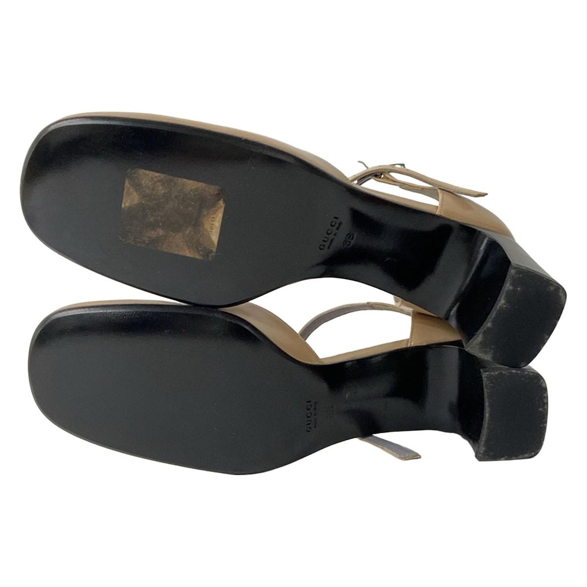 Gucci Pumps 8 B Women's Beige Leather