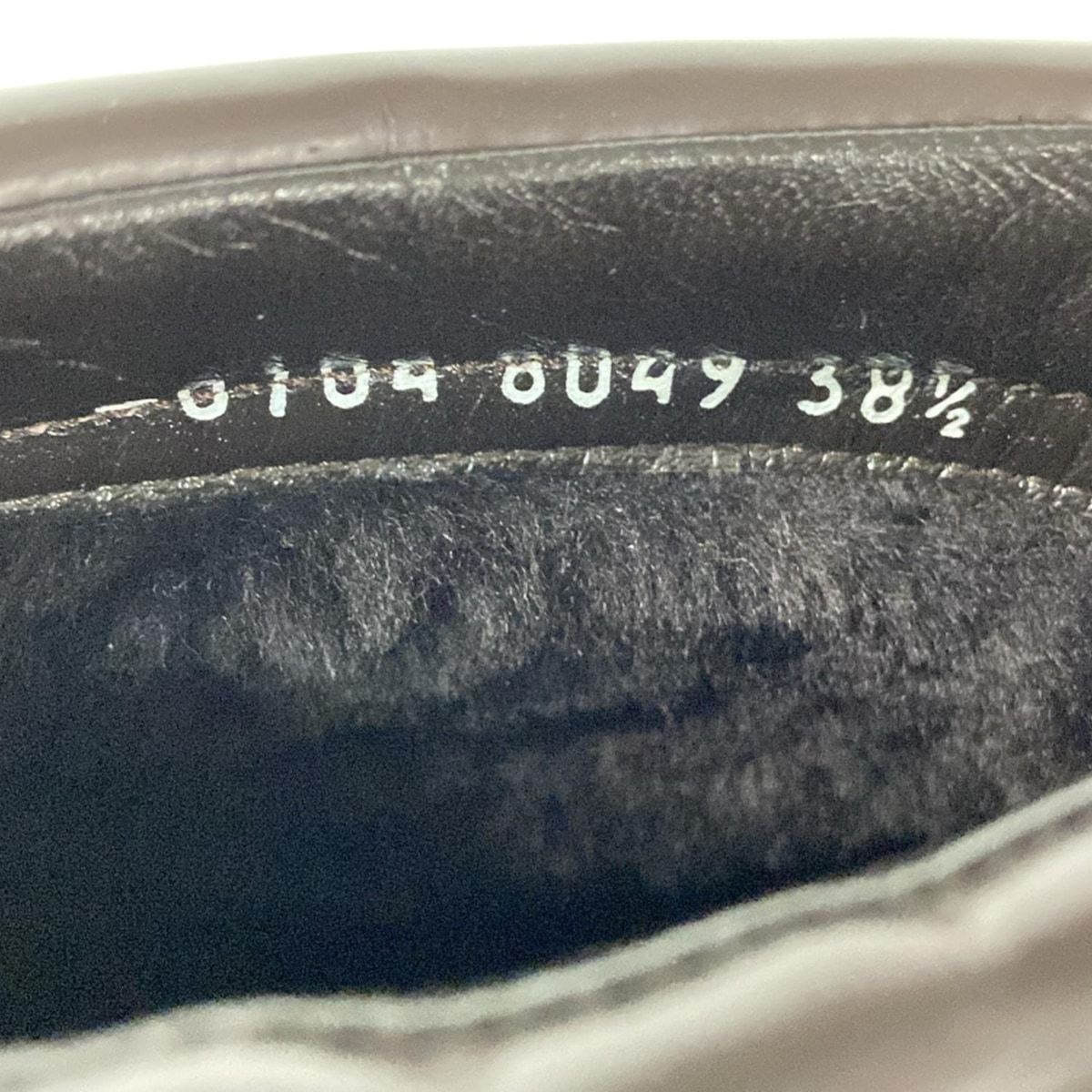 Prada Short Boots 38 1/2 Women's Excellent Condition Dark Brown Leather