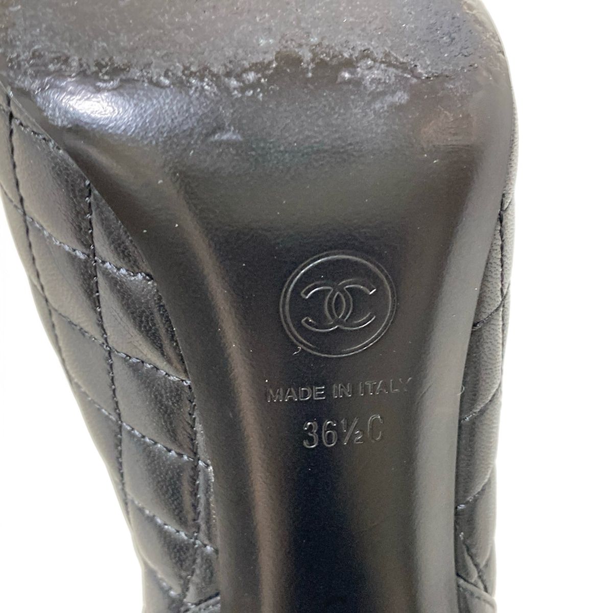 Chanel Short Boots 36 1/2c Women's - Black Lambskin