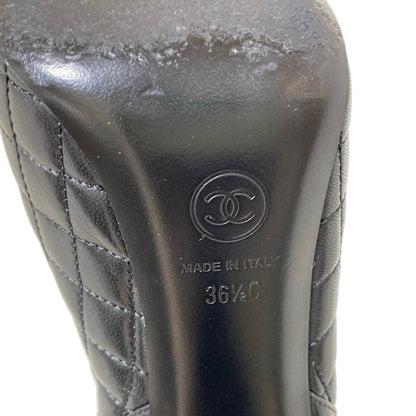 Chanel Short Boots 36 1/2c Women's - Black Lambskin