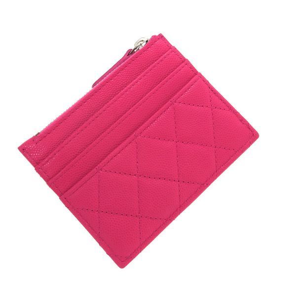Chanel 19 Caviar Matelasse Card Case