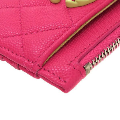 Chanel 19 Caviar Matelasse Card Case