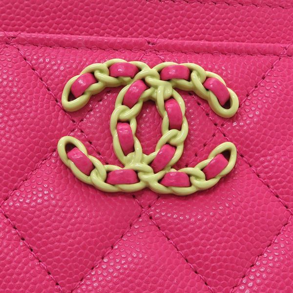 Chanel 19 Caviar Matelasse Card Case