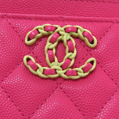 Chanel 19 Caviar Matelasse Card Case