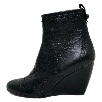 Balenciaga Short Boots 37 Women's - Black Wedge Sole Leather