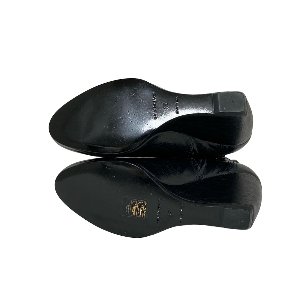 Balenciaga Short Boots 37 Women's - Black Wedge Sole Leather