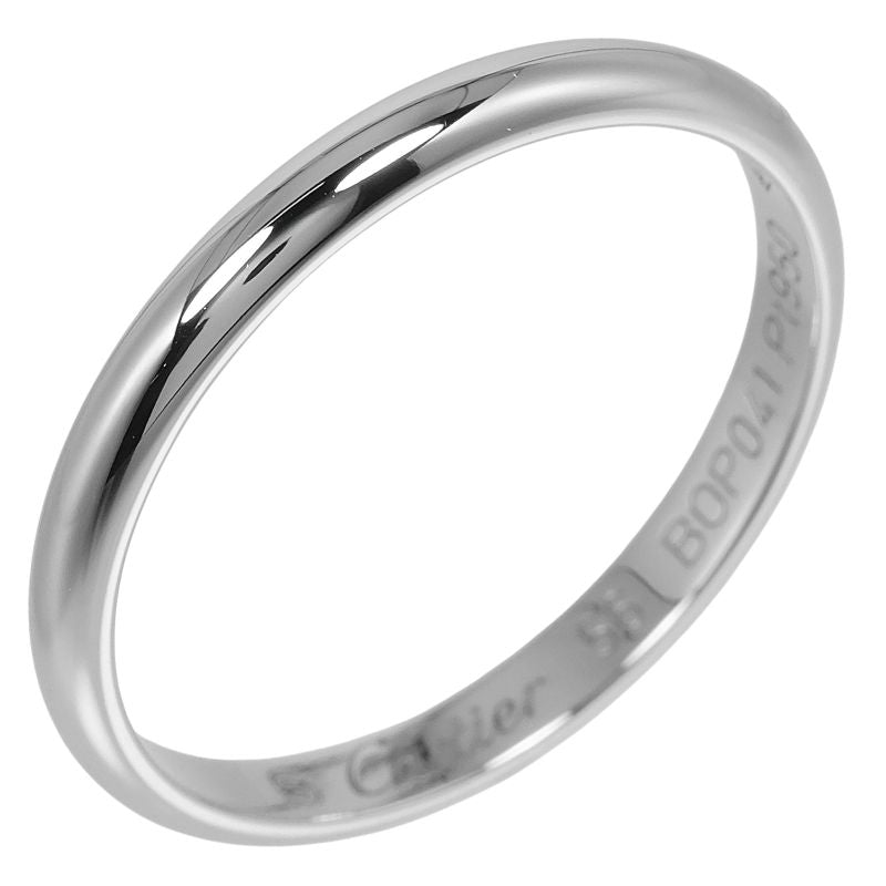 Cartier 1895 Wedding 2.5mm (0.10in) Model Pt950platinum No 15.5 Men's 3.1g Ring